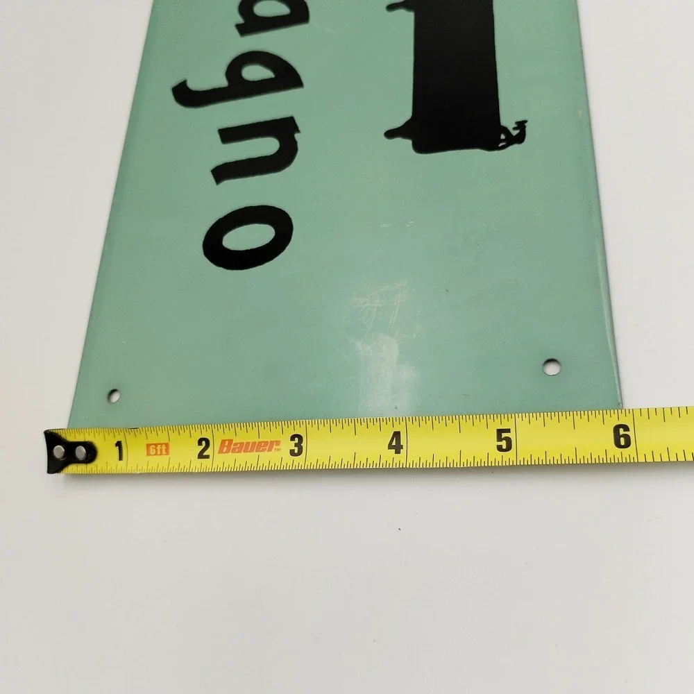 Anthropologie Bagno Metal Sign Mummert Vintage Style Clawfoot Tub Bath Decor USA